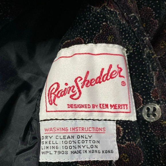 Vintage 60s Blazer Jacket Dark Academia Velour Velvet Floral Christmas Holiday - Picture 3 of 6